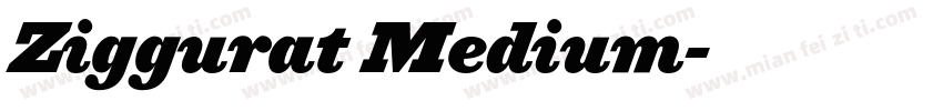 Ziggurat Medium字体转换